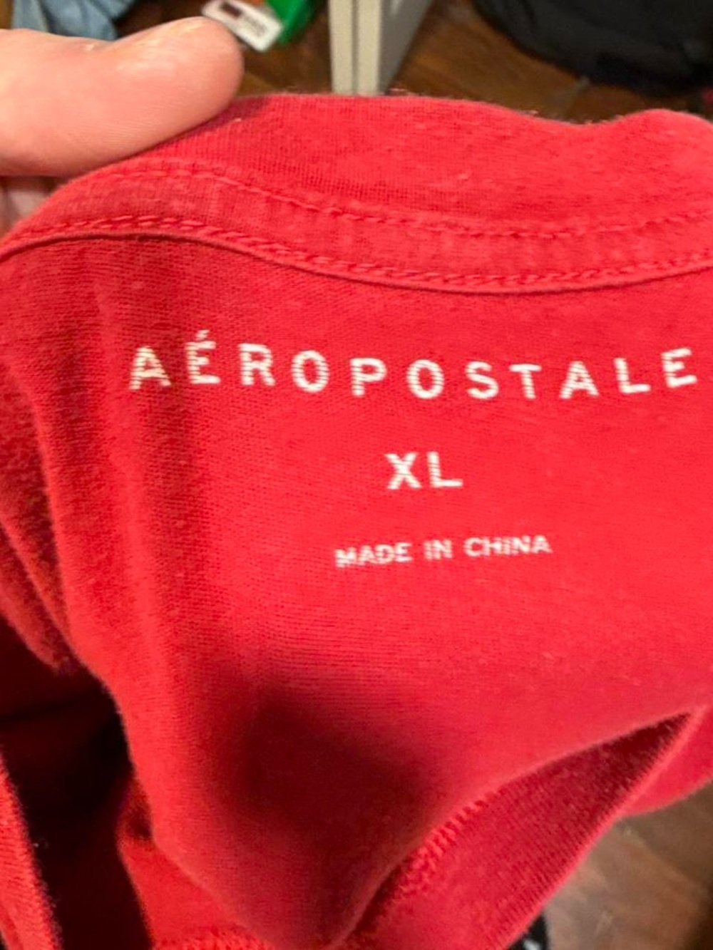 Y2K Aeropostale Logo Red Graphic Tee - Picture 3 of 3